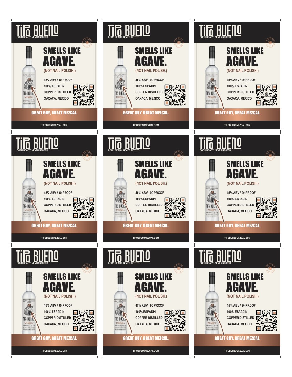 Preview of Gondola print sheet, 9-up US letter - color - crop marks included